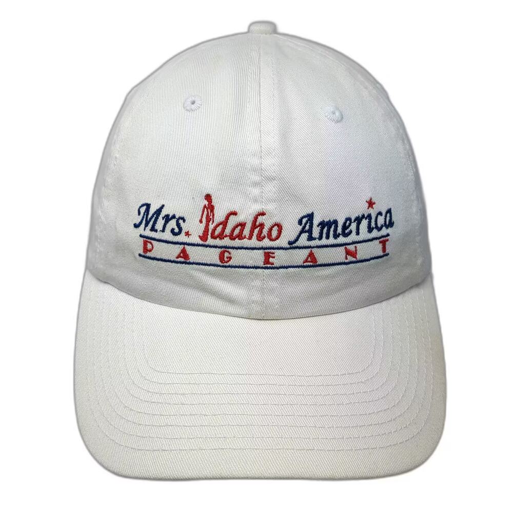Fahrenheit Mrs Idaho America Pageant Hat White OS Baseball Cap Embroidered